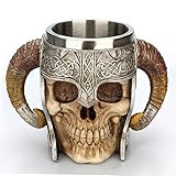 [Unique Style] - Kreatives realistisches 3D-Schädel-Design, perfektes mittelalterliches Geschenk und die Shantou-Serie führen Sie zurück in die mittelalterliche Epoche und fühlen sich als mutiger Ritter, Großherr.