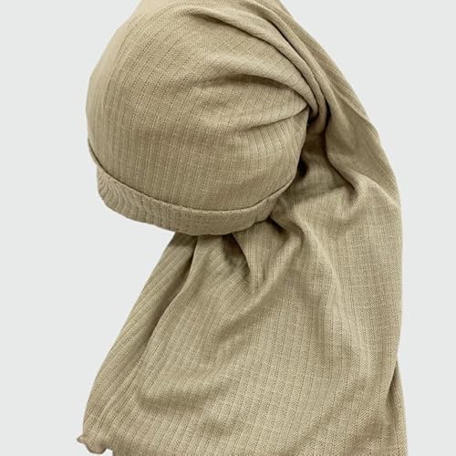 [グレーベージュ]天然の美容繊維 シルク ナイトキャップ