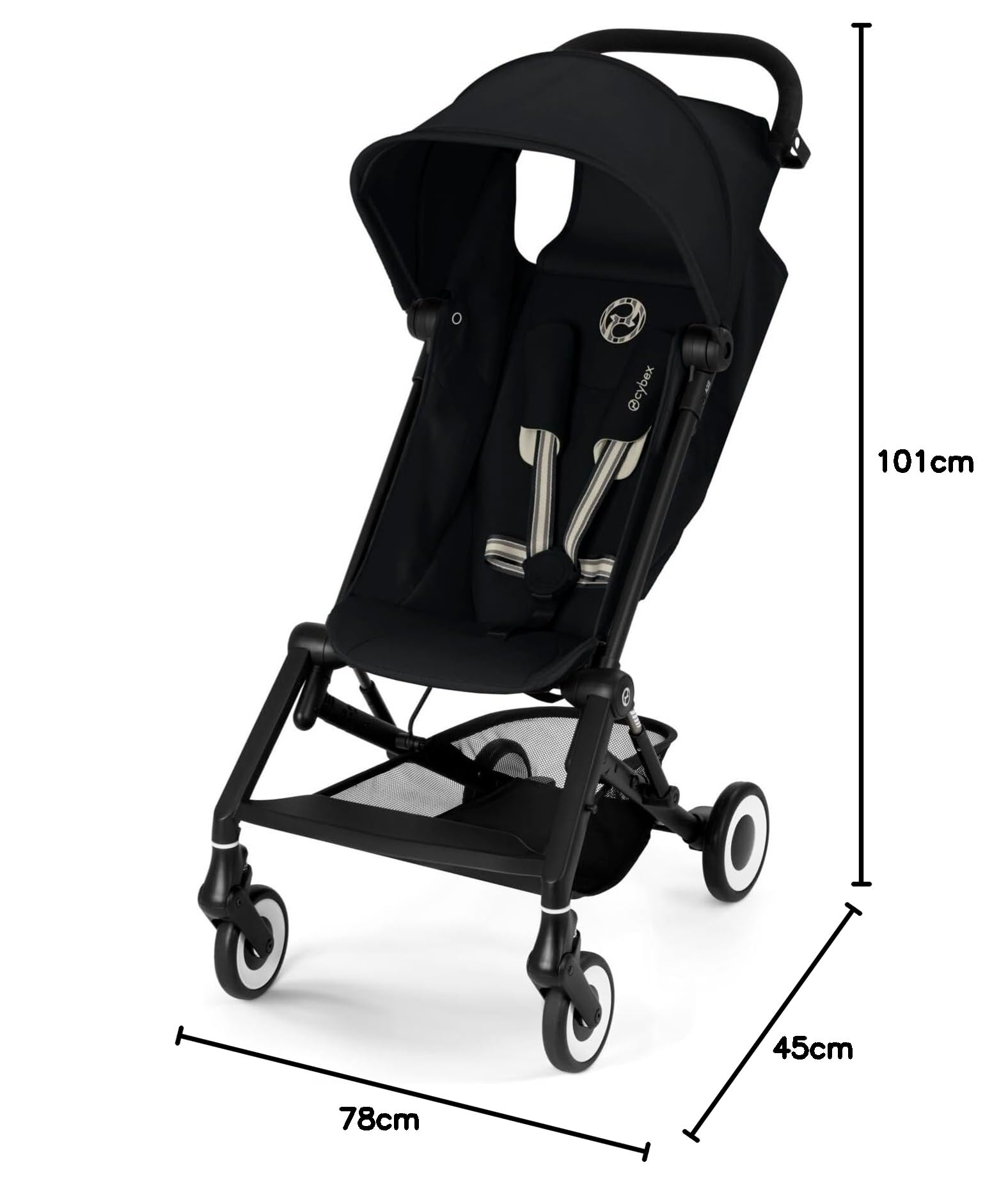 Poussette CYBEX Gold AGIS, De 6 mois à 4 ans environ 22 kg max, Magic Black