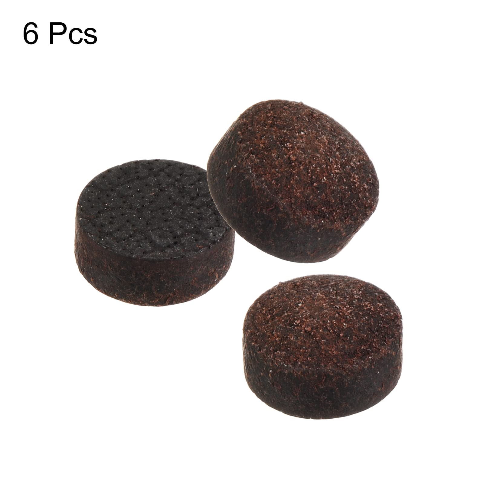 PATIKIL 11mm Billar Taco Puntas, 6 Paquete Pool Billar Taco Puntas Billar Palo Reemplazo Punta Snooker Taco Puntas para Billar Taco, Marrón