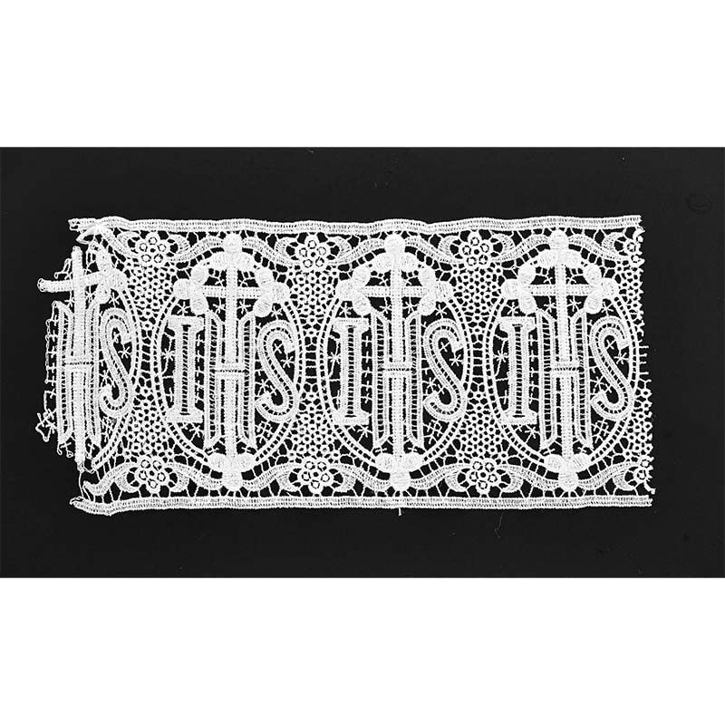 Latin Cross and IHS Lace Front Wrap ALB (Small)4