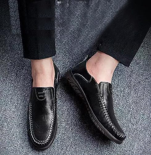 Moccasins Low Top Flat Heel Loafers for Men's Classic Business Oxfords Lightweight Slip on Soft Sole Drive Dress Shoes Comfort Lined Formal Shoes2