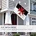 ANLEY Fly Breeze 3x5 Foot Knights Templar Battle Flag - Vivid Color and Fade proof - Canvas Header and Double Stitched - Roman Catholic Church Flags Polyester with Brass Grommets 3 X 5 Ft