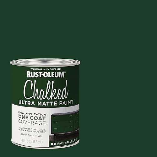 Miniatura 203 de Rust-Oleum 287722 - Pintura a la tiza ultramate para interiores, 30 onzas, capa superior transparente mate