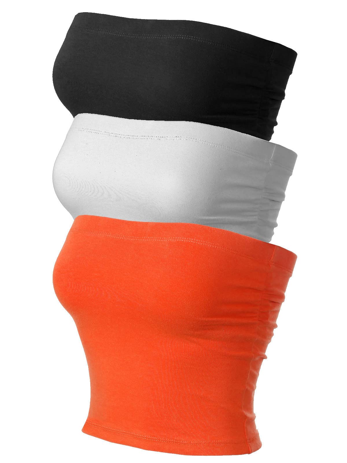 MixMatchy Damskie seksowne topy tube crop topy wychodzą bez ramiączek podstawowe odkryte plecy biustonosz bandeau lato stroje 2024