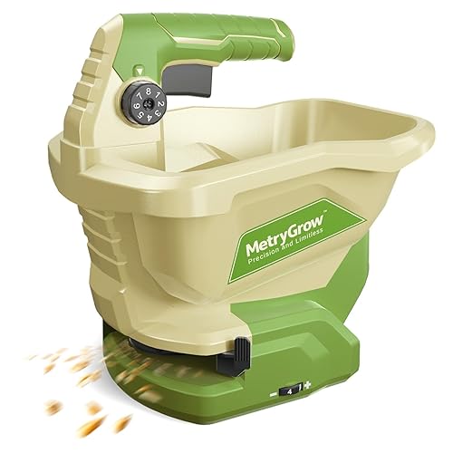 Hand Grass Seed Spreader for Lawns, Fertilizer Broadcast Speader Handheld,