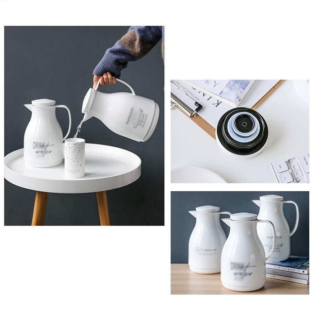 Jarra térmica para café Olla con Aislamiento al vacío de Doble Capa Avanzada/Apto para café, té, Leche Capacidad de 1000 ML para Mantener el Termo líquido Caliente o frío