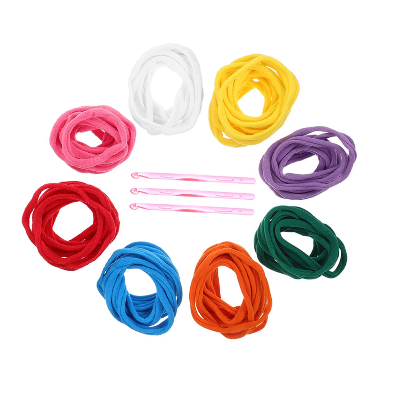 HAWILLOSCH DIY Craft Rope Braider Plastic Crochet Hooks Loom Loop Weaving Loom for Stretch Rope 99pcs Set