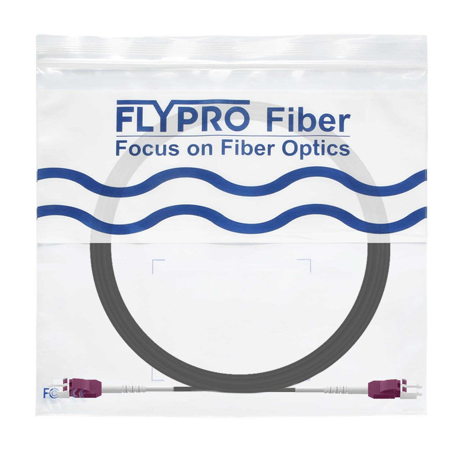100m OM4 LWC Cavo in fibra ottica Gglasfaser-Kabel Blindato LC/UPC su LC/UPC 50/125um, Cavo in fibra ottica Outdoor Uniboot Duplex Multimode 40GB/100GB, 10m-200m, 3mm LSZH