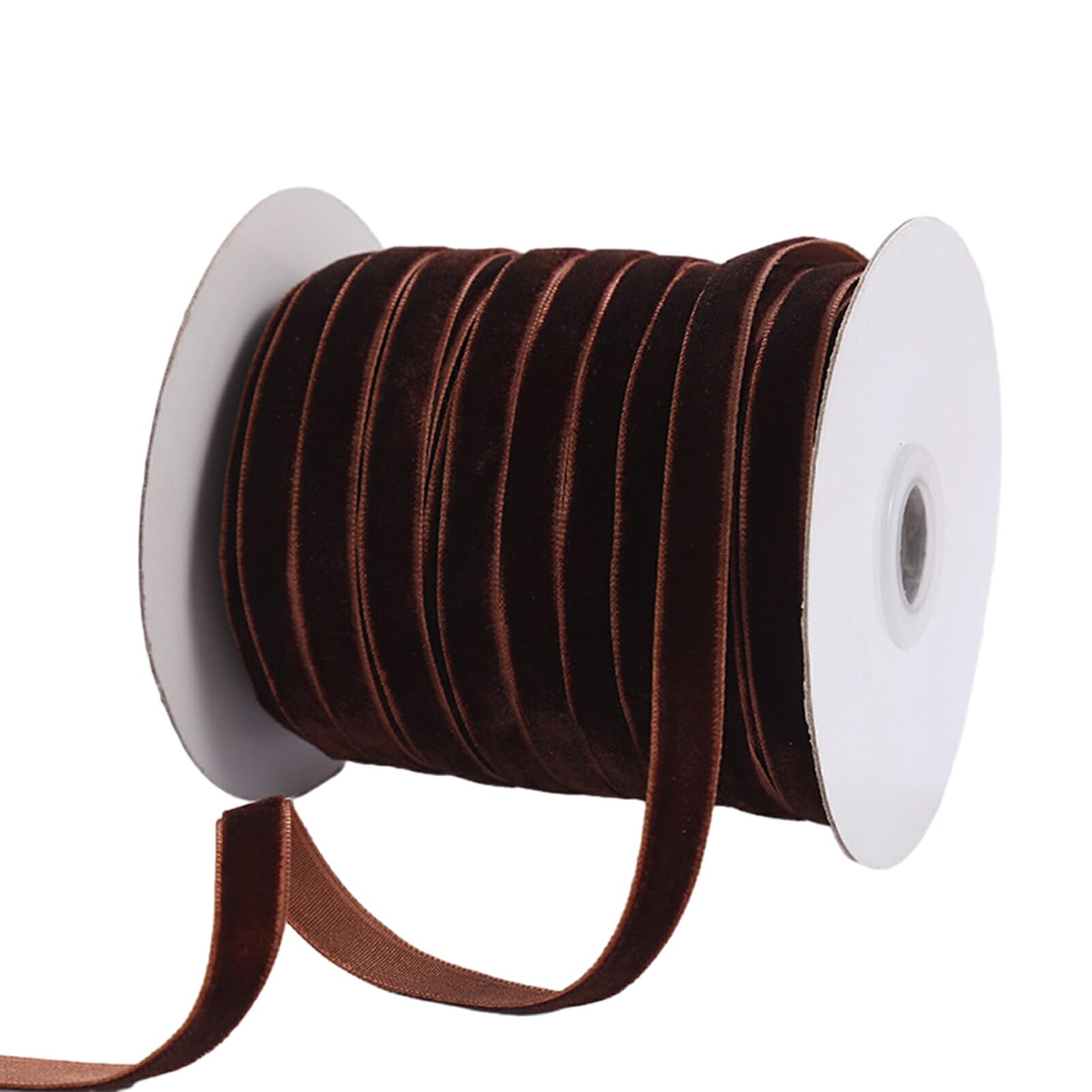 susiodeu DIY Decorative Velvet Ribbon Add Elegance and Charm to Craft Projects 50 Yards Velvet Ribbon Polyester 50 Yards Ribbon, Style 12