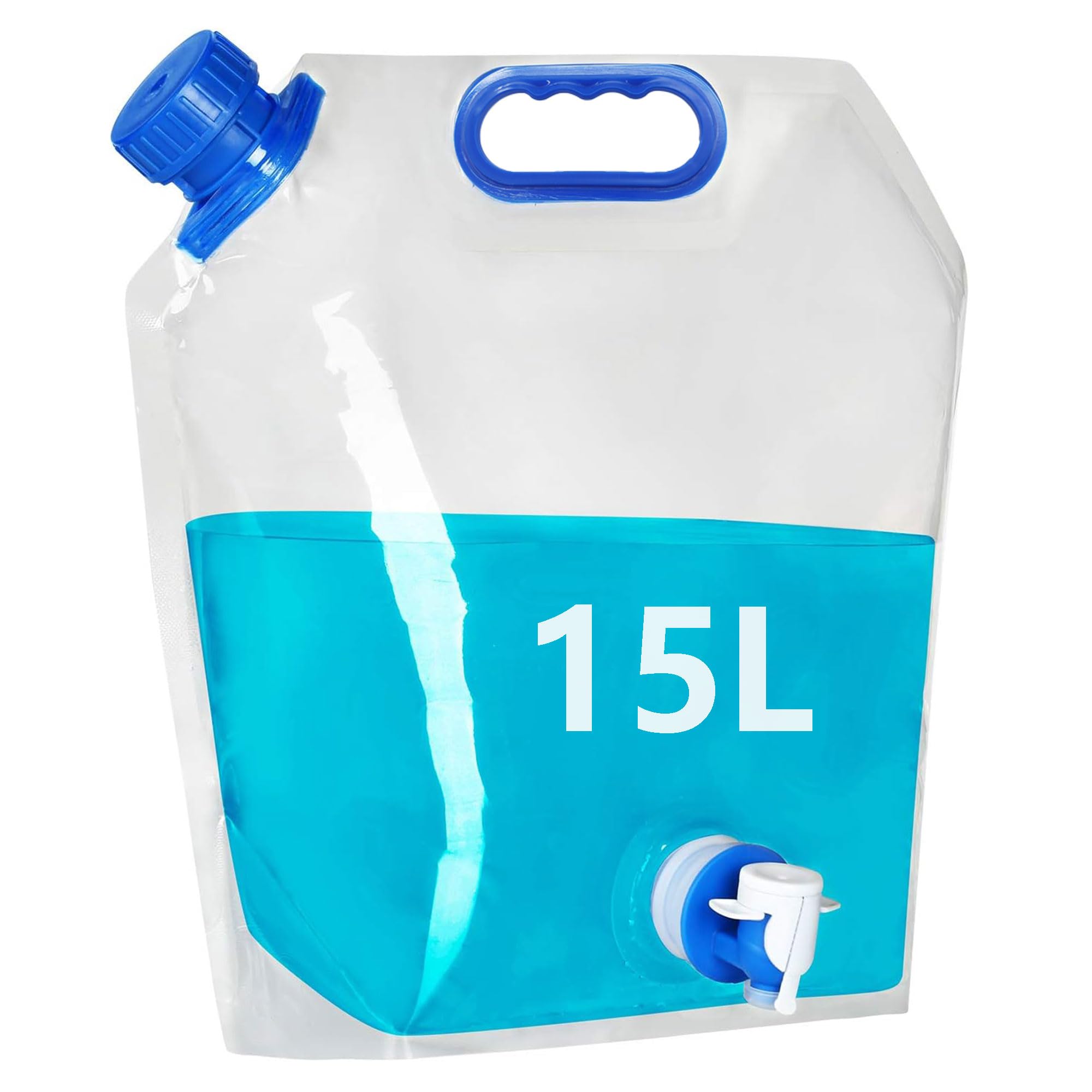 Contenitore Acqua Tanica Acqua Pieghevole 20 Litri Con Rubinetto - Set Da 40L Per Campeggio E Emergenze Tanica Acqua Potabile - Foto 7