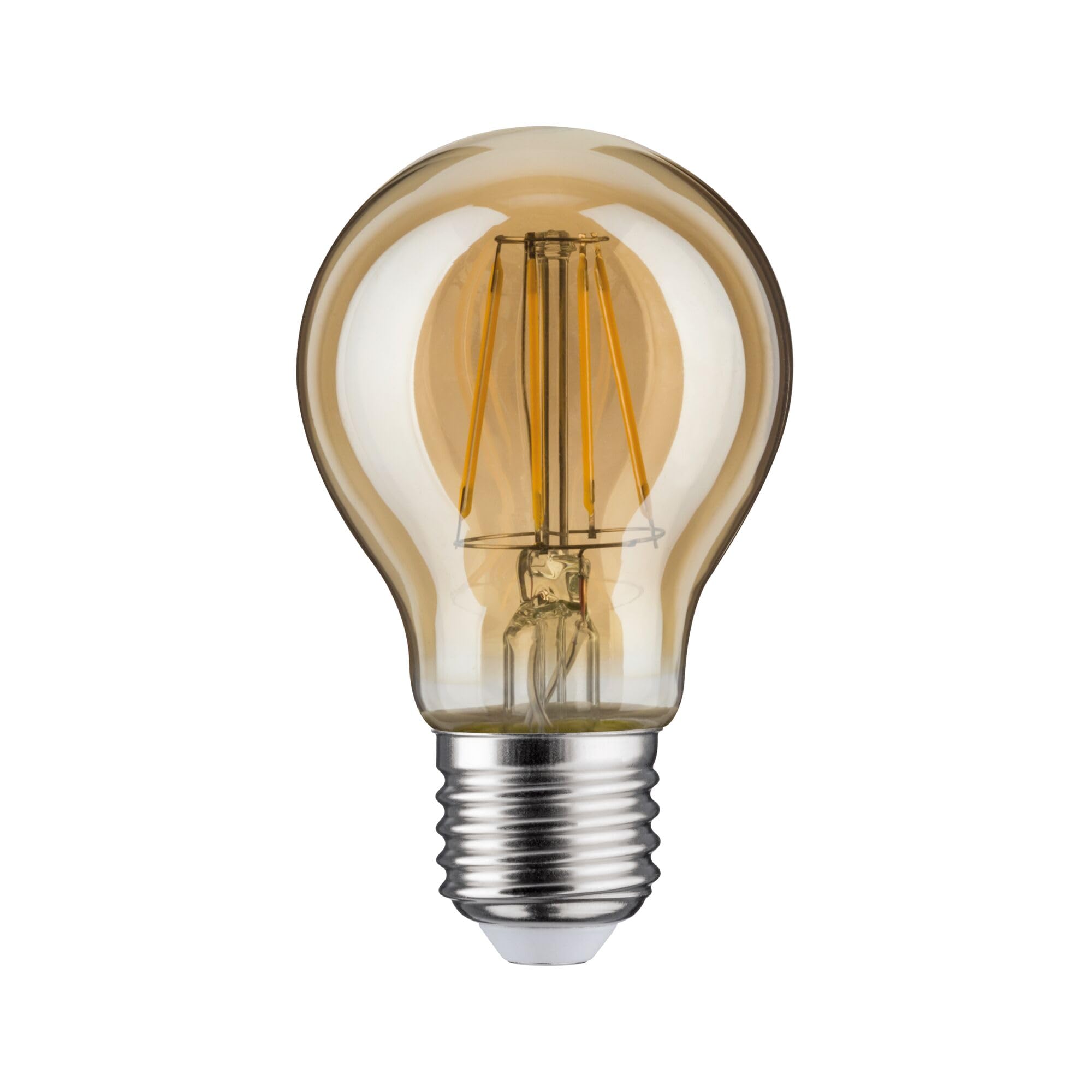 Paulmann 28714 LED Lampe Filament AGL 4,7W Leuchtmittel Gold 2500K Goldlicht E27 (Packung mit 5)