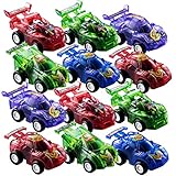 Pull Back Race Cars - Pack of 24 - 2.5 Inch Mini Cars for Kids, Assorted Colors Toy Vehicle Racers for Toddlers, Boys, Girls, Small Race Car Birthday Party Supplies and Party Favors