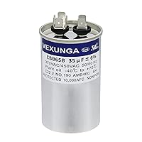 Vista 9 de 35/5 uF 35+5 MFD 370V o 440V Condensador Redondo de Funcionamiento Dual de Arranque para A/C CBB65B Condensadores de Aire Acondicionado para Unidad