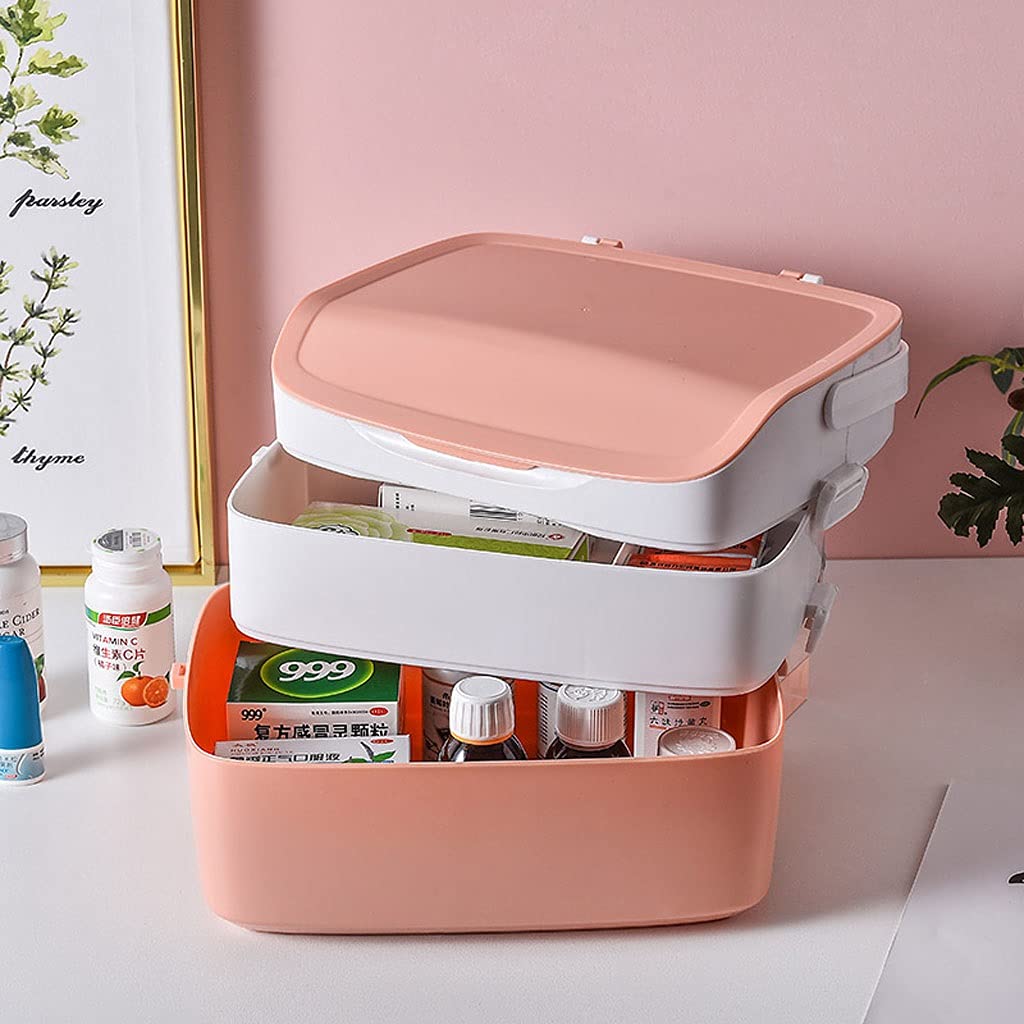 Apteczka pierwszej pomocy, Apteczka Plastikowa apteczka Pojemnik Przenośne pudełko do(B)