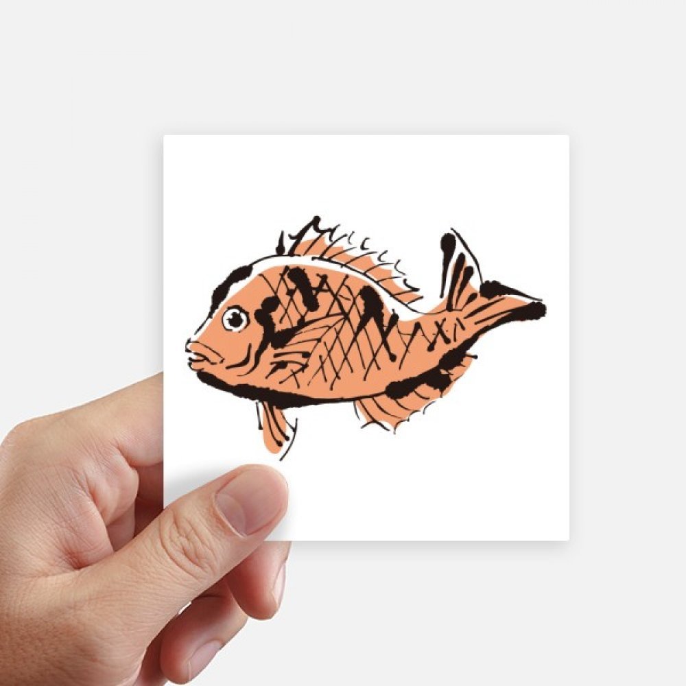 Autocollant carré poisson pour décorer la chambre et la valise des enfants