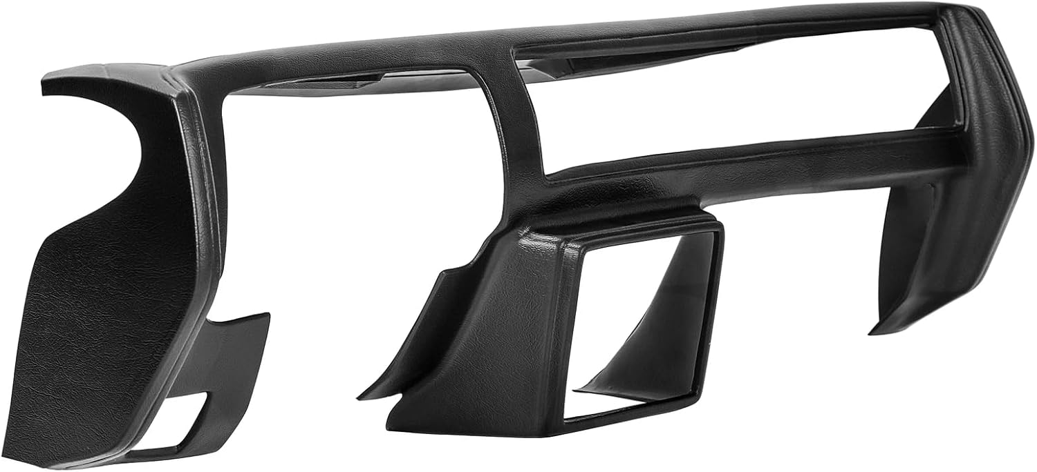 Dash Cover Cap for 1981-1988 Chevy Malibu, El Camino, Monte Carlo, GMC Caballero, Black Instrument Panel Accent
