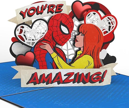 Miniatura 10 de Lovepop Marvel's Spider-Man - Paquete increíble de San Valentín, 5 x 7 pulgadas, tarjeta emergente, 1 ramo de flores de papel de 10 x 7.5 pulgadas,