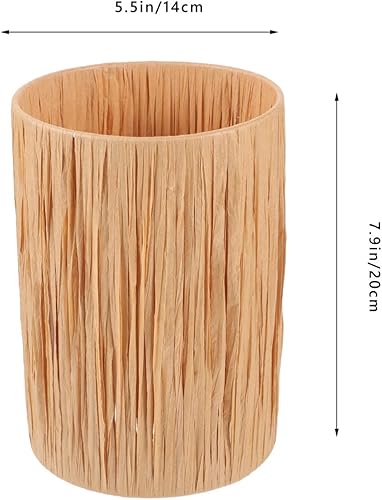 Miniatura 2 de Reemplazo de pantalla de lámpara de papel, pantalla de papel para lámpara de pie, lámpara de mesa, lámpara de noche, para sala de estar, estudio,