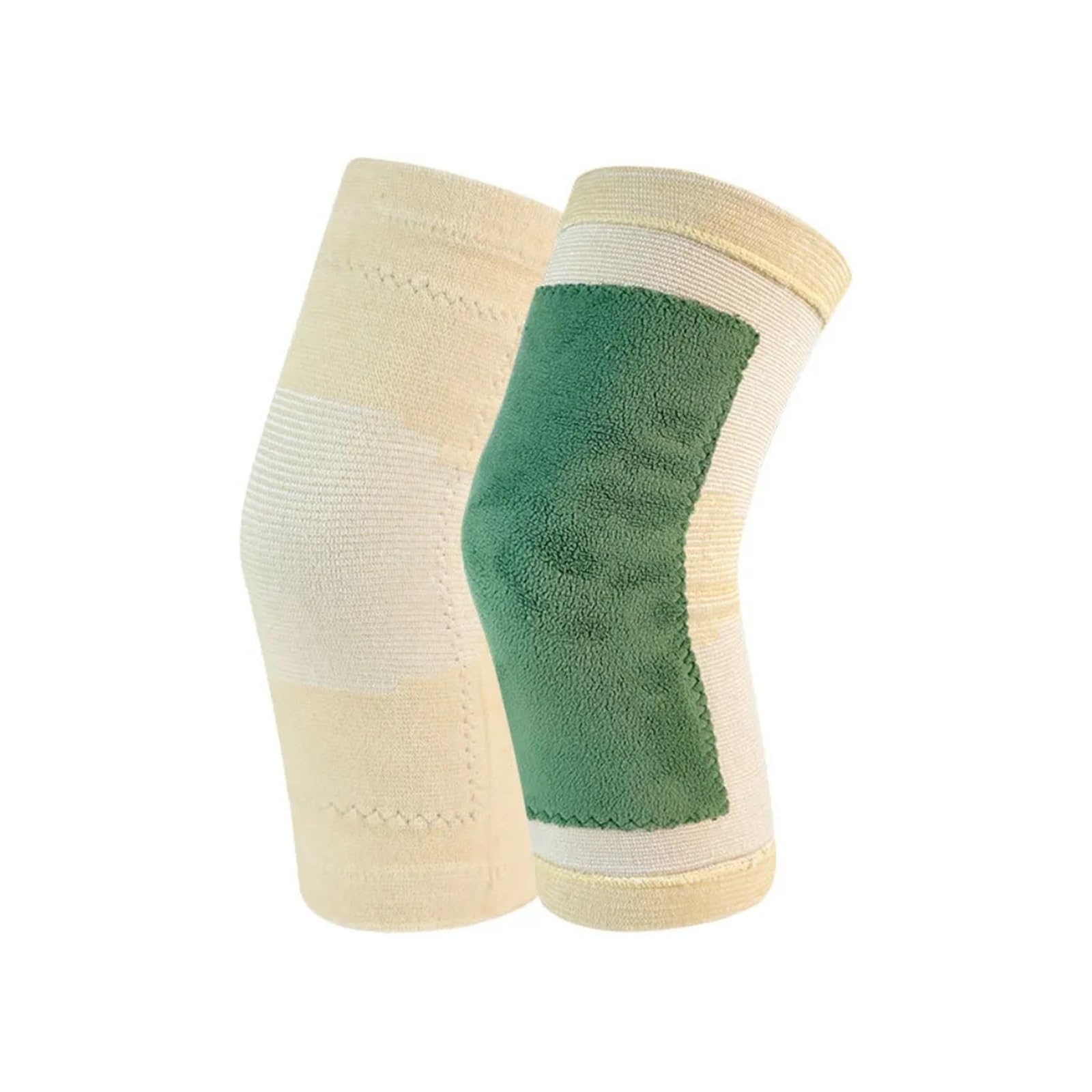 MRKU Genouillères de Sport antidérapantes et chauffantes pour Adultes âgés, Protection des Jambes en Hiver à l'intérieur (1 Paire).