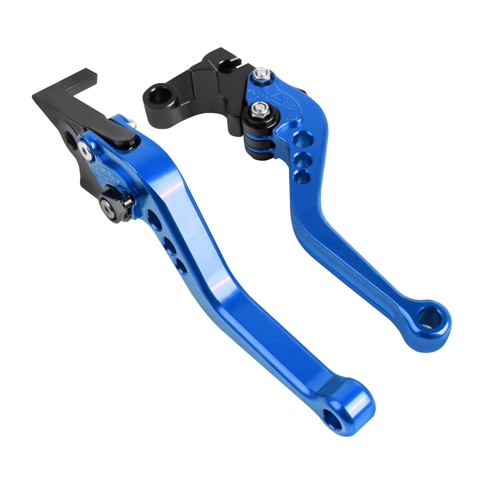 Hguvsjd for Suzuki for Hayabusa for GSXR1300 1999-2023 Motorcycle Short&Long Brake Clutch Lever Handle Levers Motorcycle Brake Lever(Bu Short 22-23)