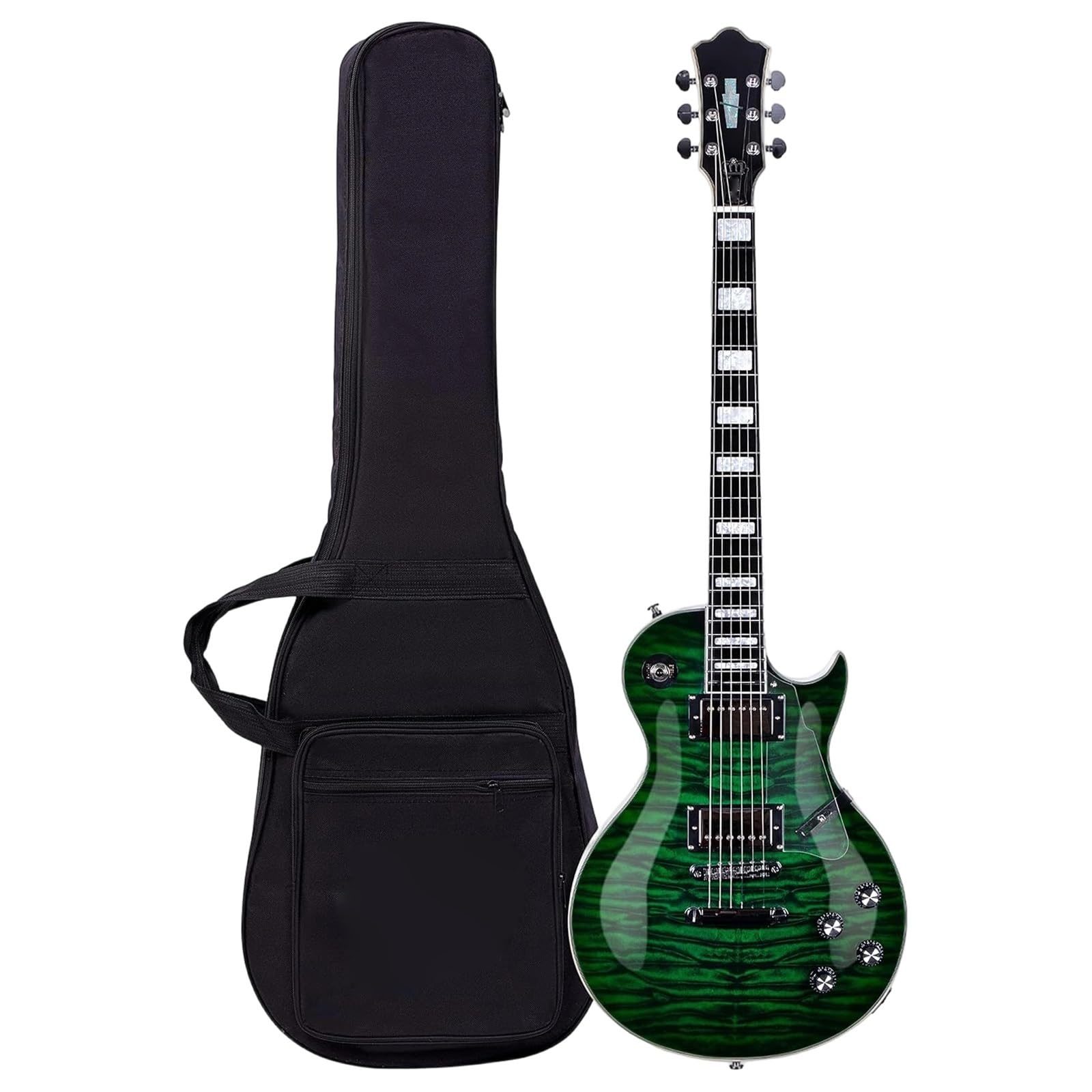 Standard Gitara Elektryczna Cewki Do Gitary Elektrycznej Solid Body Dzielone Z Torbą 6 Strun Mahoń Pełnowymiarowy Przetwornik Humbucker