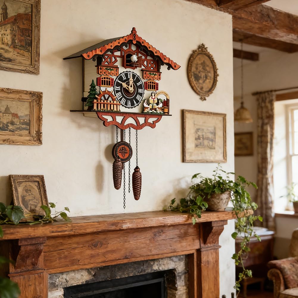 Amazon.com: JOONIEHOUSE Traditional Black Forest Cuckoo Clock Wood