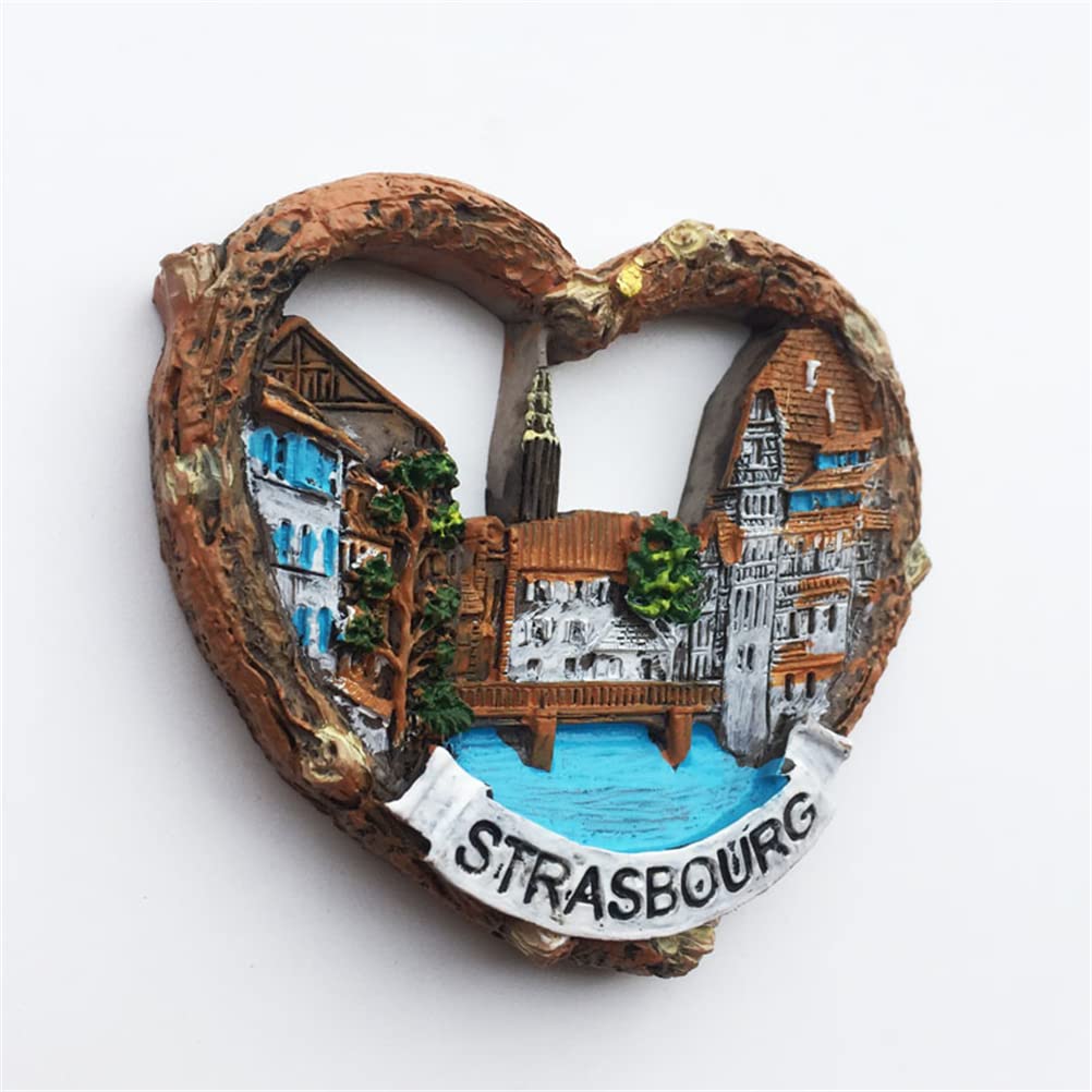 3D Straatsburg Frankrijk Koelkast Magneet Reizen Souvenir Gift Thuis Keuken Koelkast Decoratie Magnetische Sticker Craft Collection