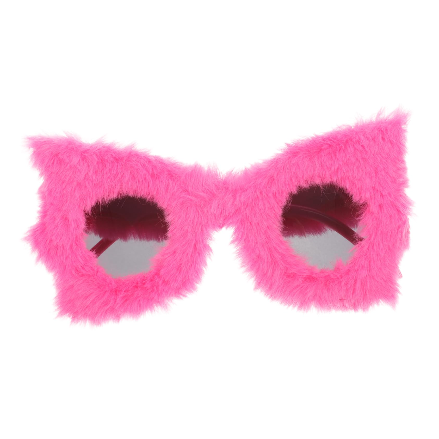 4stücke Flauschige Sonnenbrille Für Frauen Trendige Jahre Partybrille Mit Furry-design Für Festivals Und Besondere Anlässe Einzigartiges Accessoire Leuchtendem Rosarot