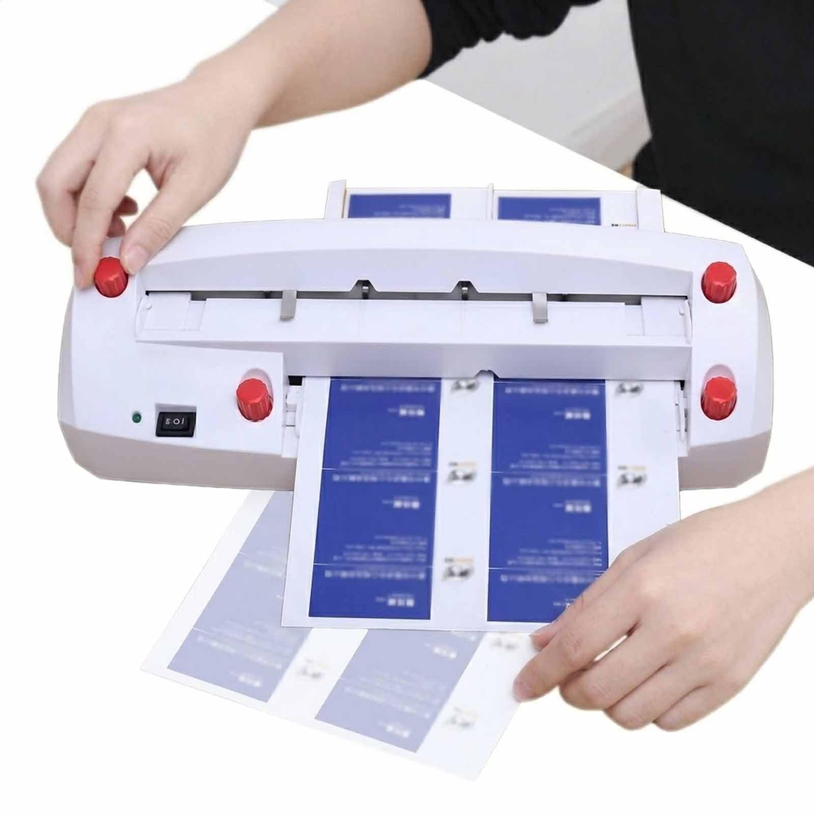 Tagliatrice automatica per carte, velocità 50 giri/min, regolabile da 1 a 18 mm, taglia carta da 120-300 g, per uffici