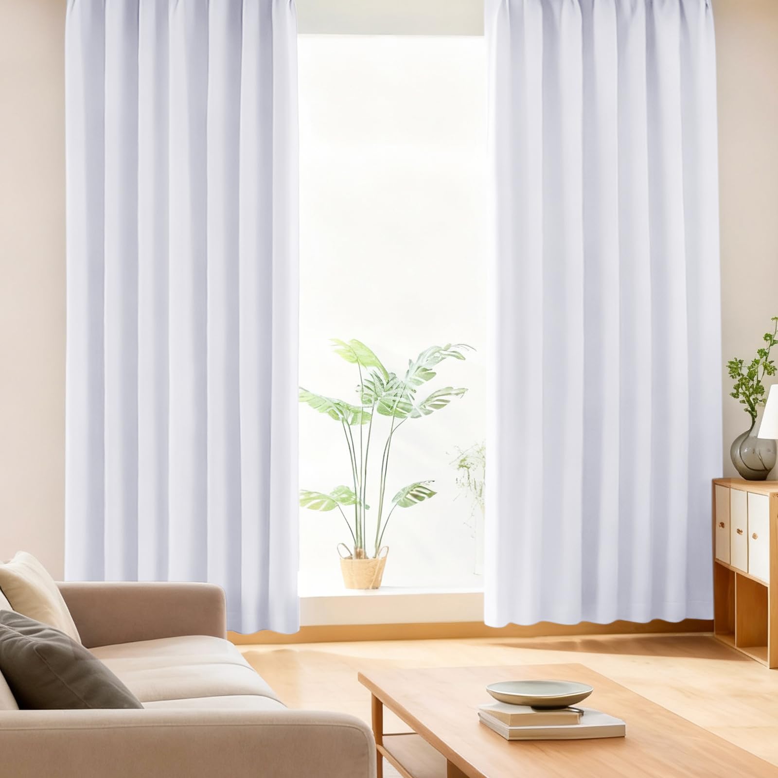 Amazon｜AIFY カーテン 2枚セット 1級 遮光 小窓 ドレープカーテン UV