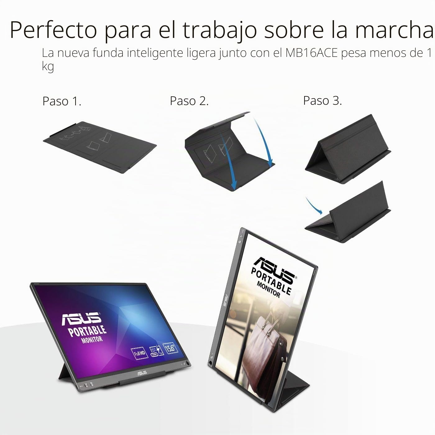 ASUS mb16ace Monitor 15.6" HD USB-c portátil