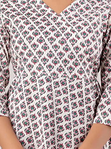 Image of feranoid Women Cotton Angrakha Kurti