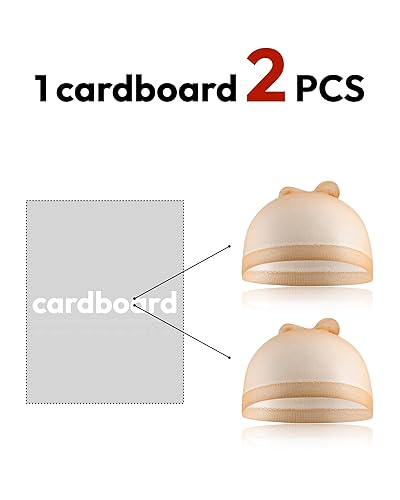 Miniatura 9 de Jomeech Gorra de peluca HD, 6 gorras de peluca para mujer, gorra de peluca para peluca de encaje frontal (media-nude)