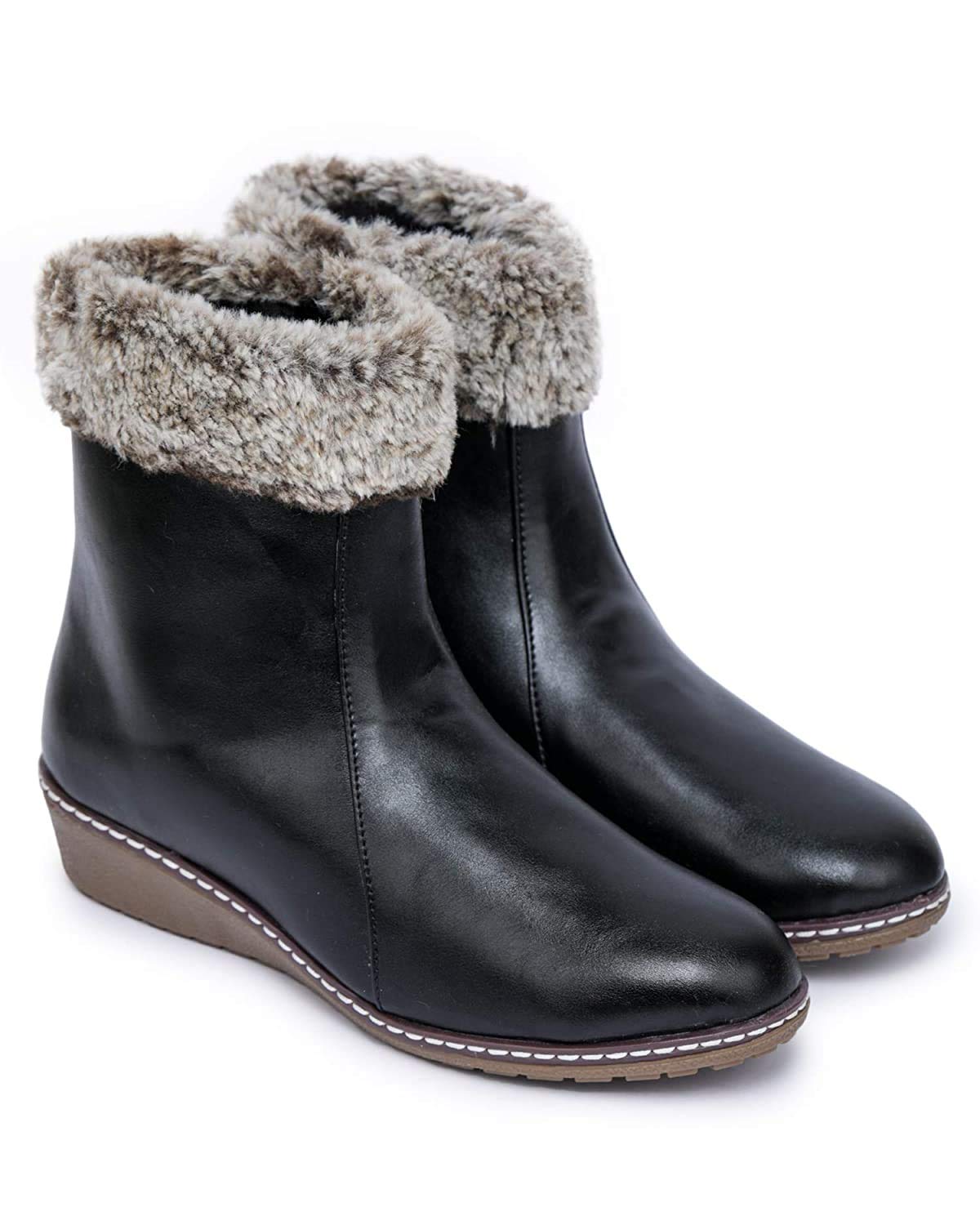 DEEANNE LONDONWomen's Black-1 (968) Leather Boots (38)