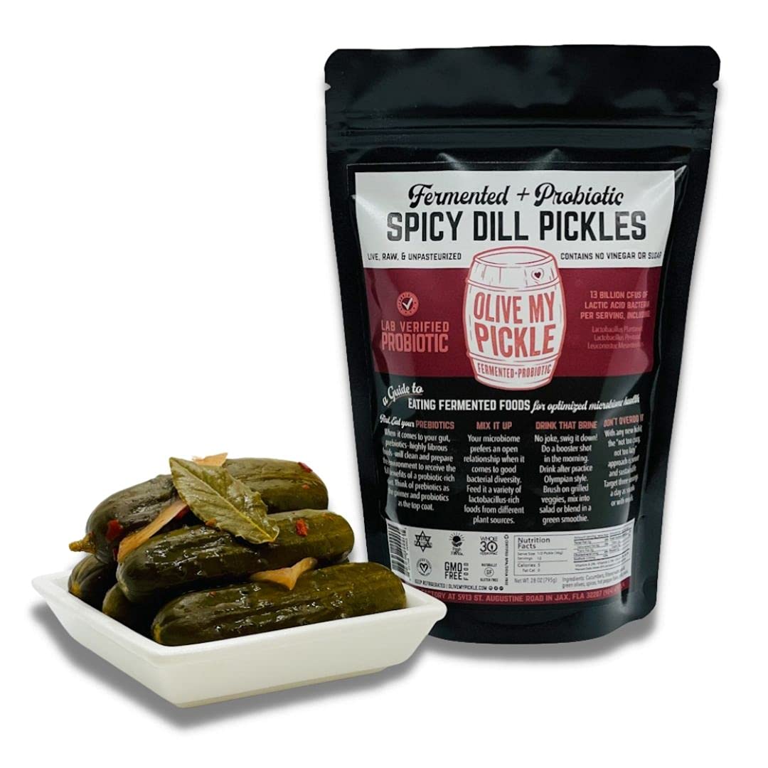 Buy Olive My Pickle Spicy Fermented Dill Pickles 3Pack Bundle of