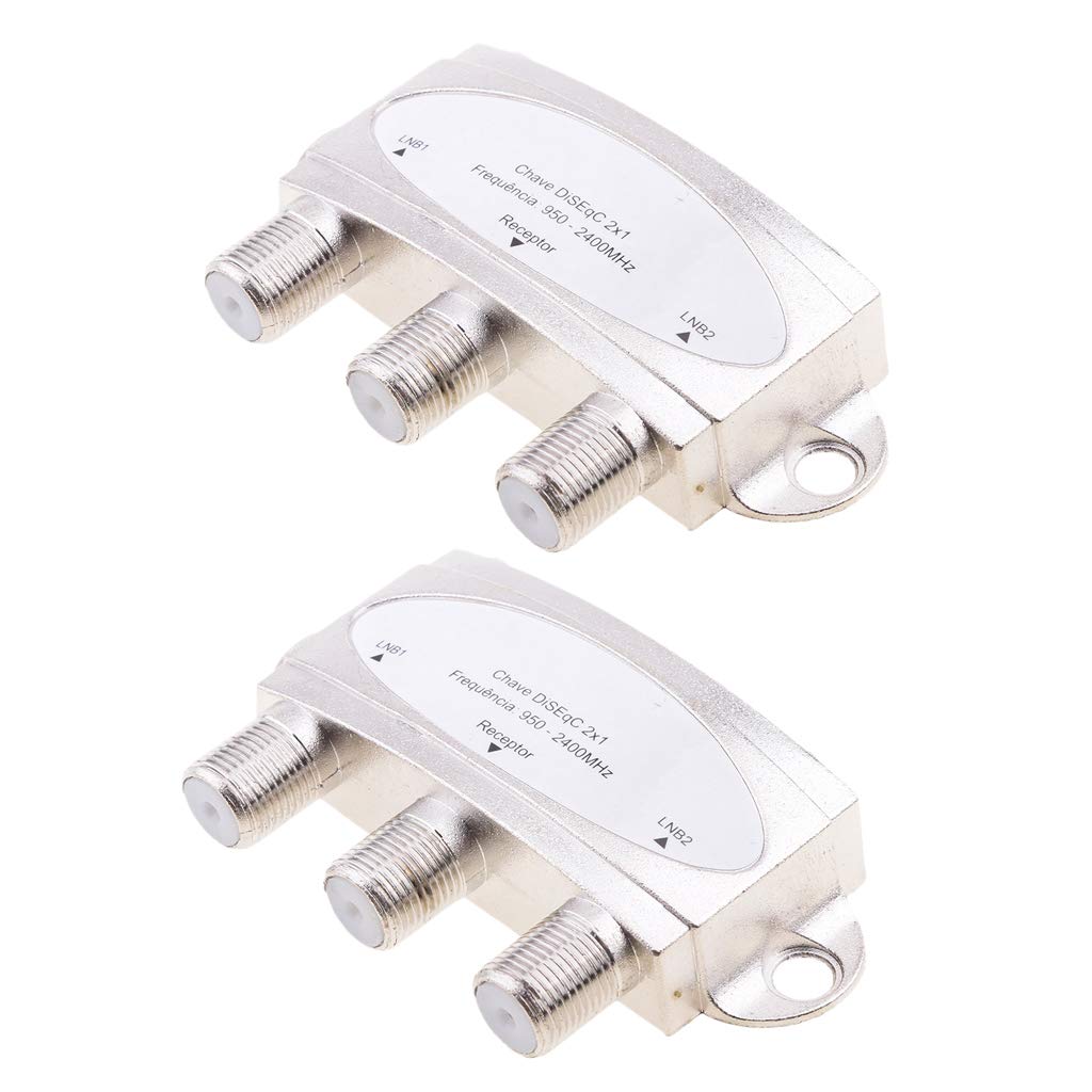 ATORSE 2xFTA Switch 2X1 DiSEqC Satellite Dish for FTA Receiver 2in1 Multi LNB LNBF
