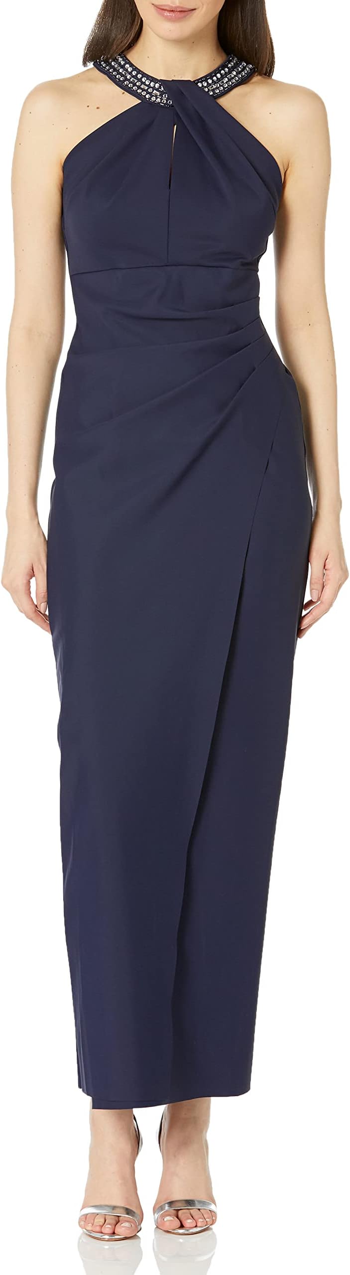 Alex EveningsAlex Evenings Women's Long Side Ruched Dress