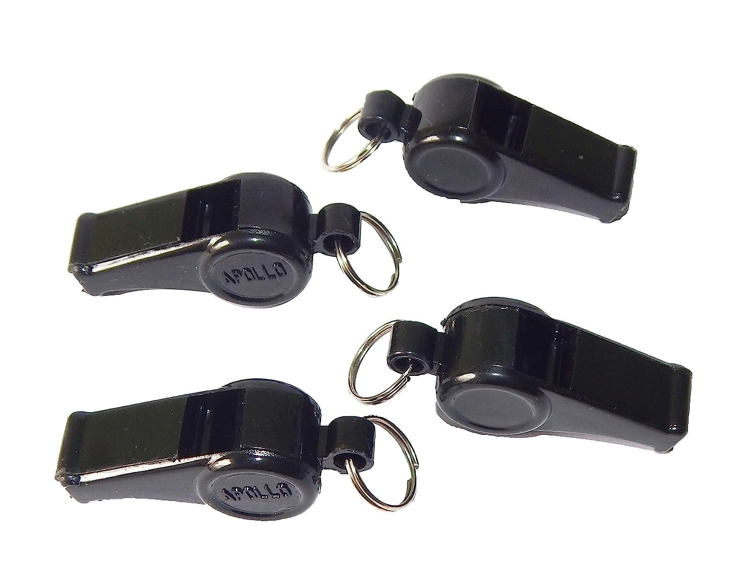 MOOLYAVAAN Products Plastic Whistles Black Whistles with Lanyard Loud