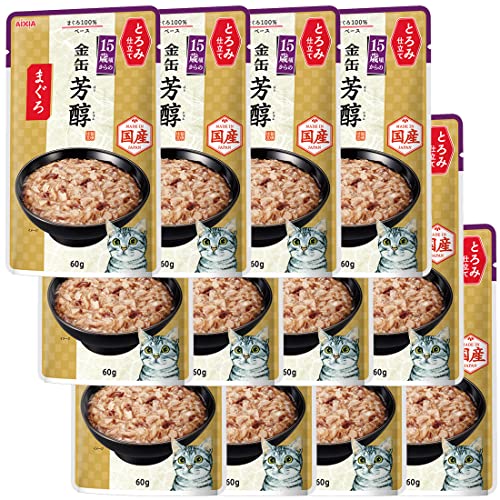 金缶 芳醇 15歳頃からのまぐろ とろみ仕立て 60g×12個セット