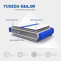 Vista 3 de Tuxedo Sailor Inflatable Gymnastics Tumbling Mat Tumble Track Thickness Floor Mat With Electric Air Pump for