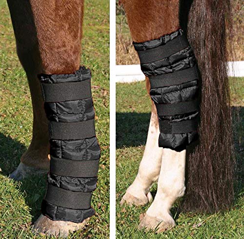 image for TuoP Horse Ice Cooling Wrap - Leg Hock Boot Brace for Cold Therapy Wou