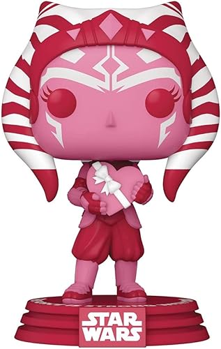Miniatura 6 de POP Star Wars: Valentines - Figura de vinilo Ahsoka Tano Funko (paquete con funda protectora de caja compatible), multicolor, 3.75 pulgadas