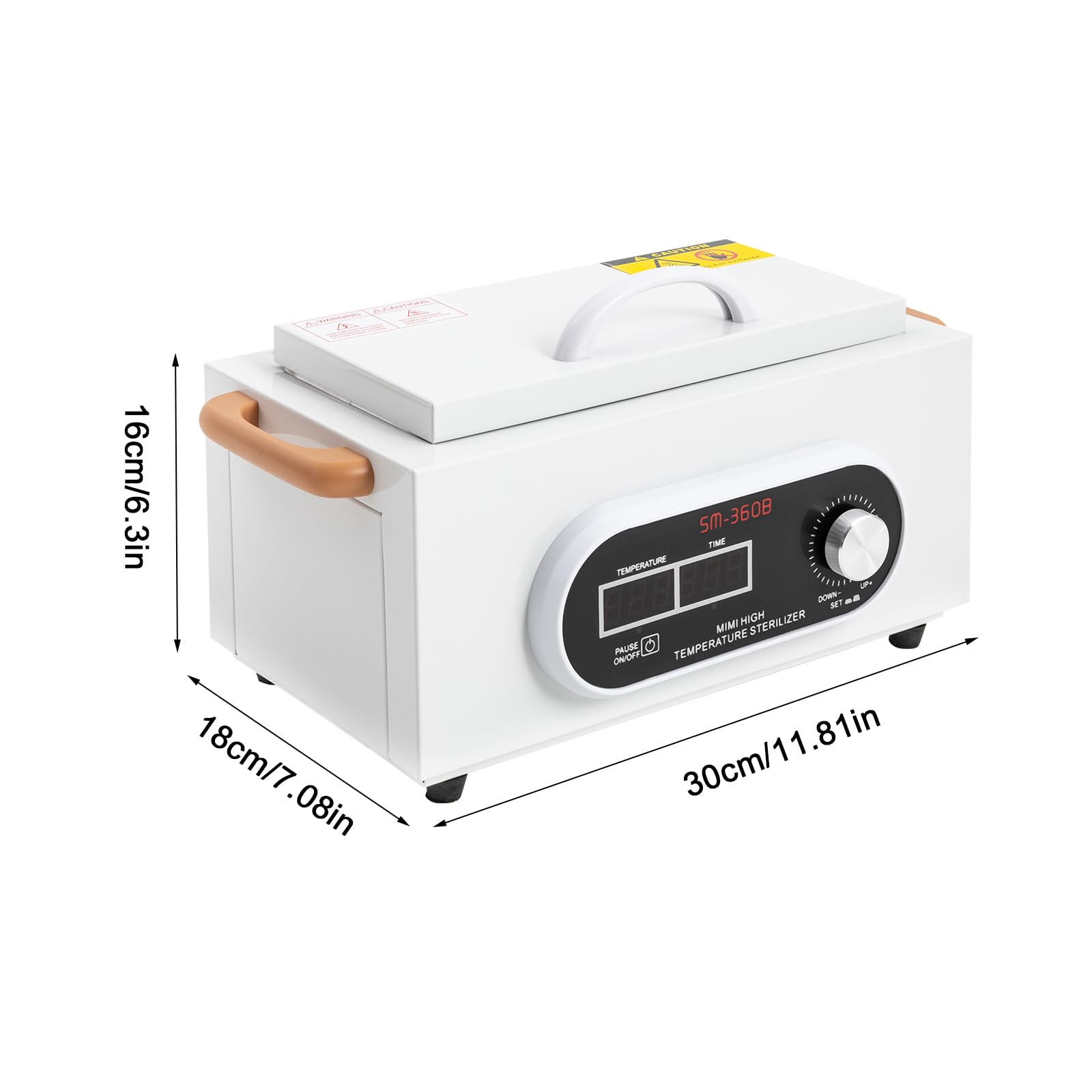 Inteligentny wyświetlacz cyfrowy 300 W, szafka w autoklawie 2,2 l, sterylizator gorącego powietrza, szafka do dezynfekcji 50-200°C, sterylizator w wysokiej temperaturze, z timerem, do instrumentów,