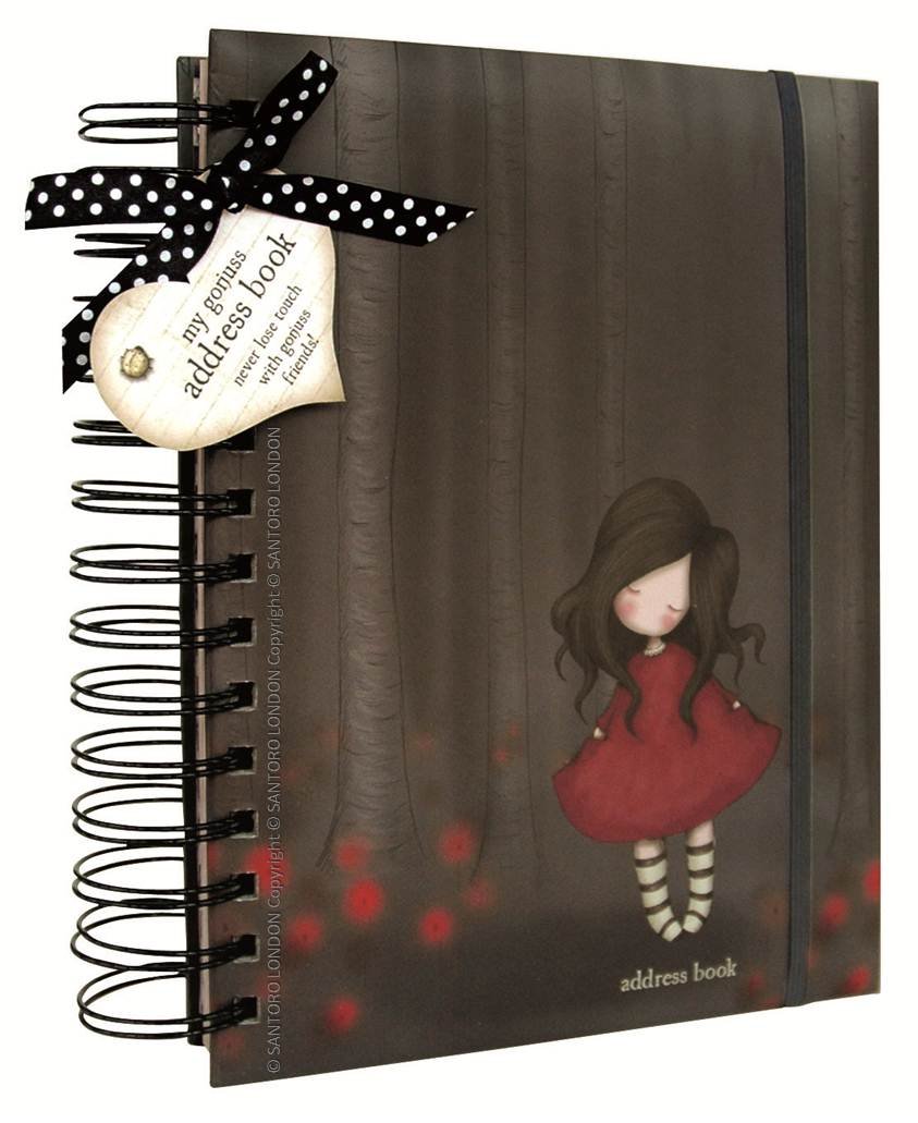 Santoro Gorjuss Poppy Wood Address Organiser