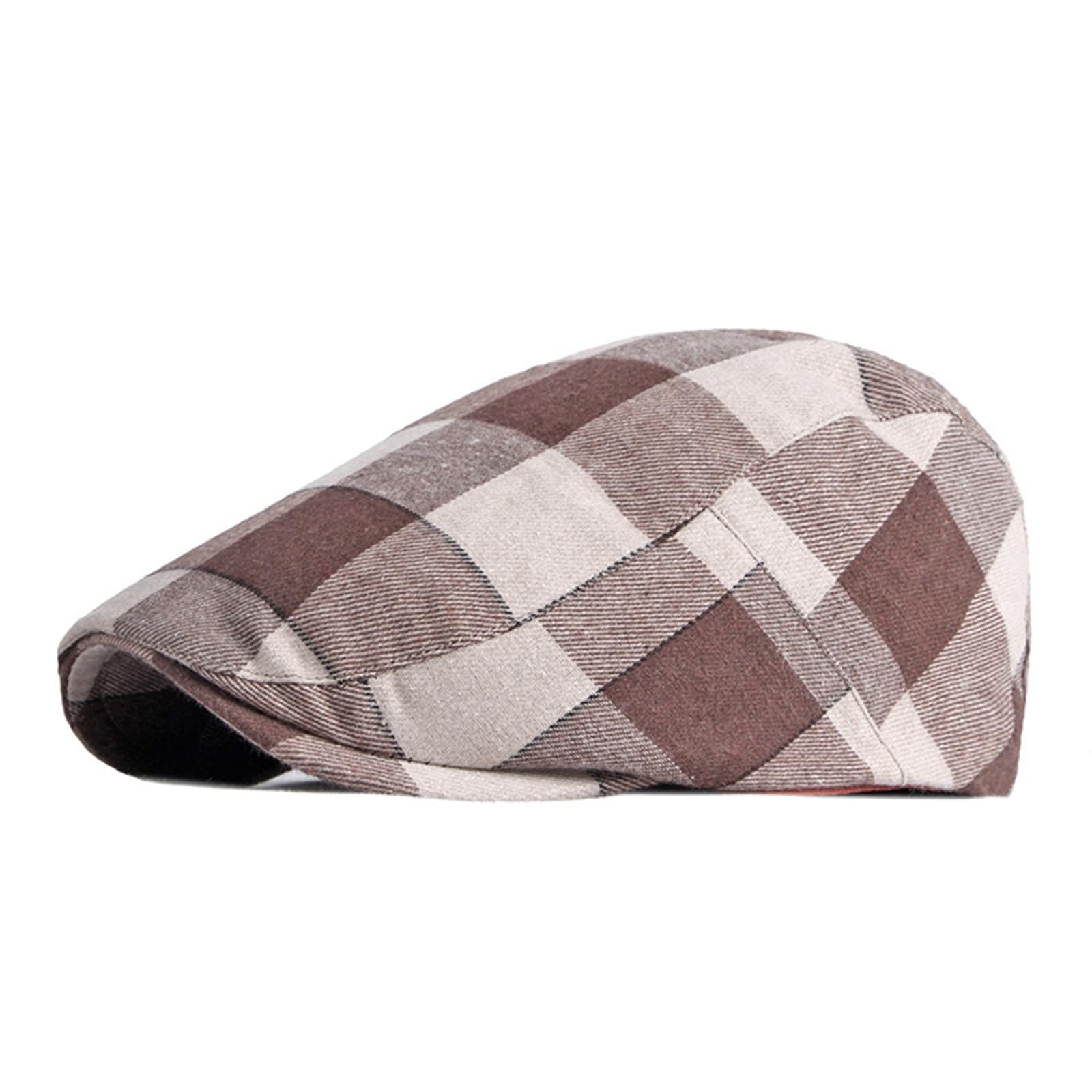 ZHSHOUYI Retro Flat Caps For Men Spring Summer Peaked Hat Women Plaid Painter Berets Herringbone Golf Driving Sun Cap Unisex Duckbill Hat