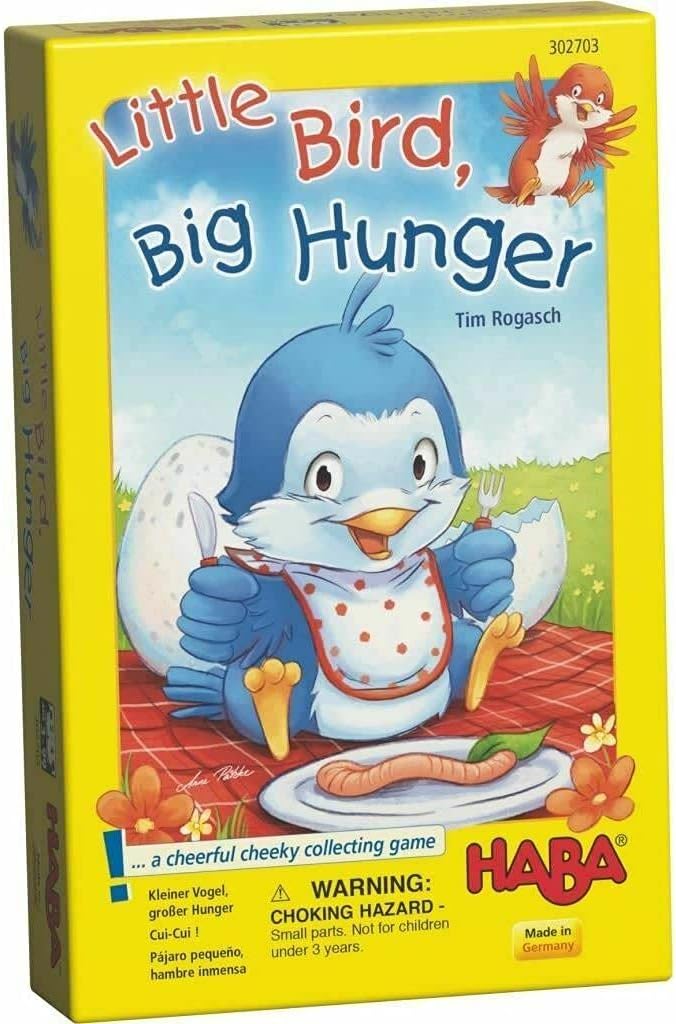 HABA Little Bird, Big Hunger – A Cheerfully Cheeky Collecting Game for Ages 3 and Up (Made in Germany)
