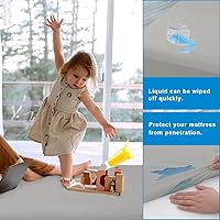 Vista 68 de Twin XL Size Waterproof Mattress Protector, Premium Cooling Viscose from Bamboo Mattress Pad, Breathable, Noiseless, Cooling & Machine-Washable Bed