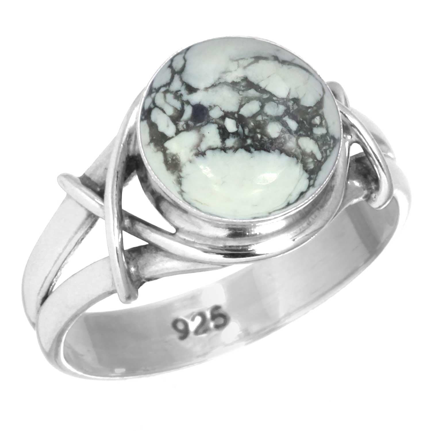 Bague bohème en argent véritable contre la décoloration des doigts - 8