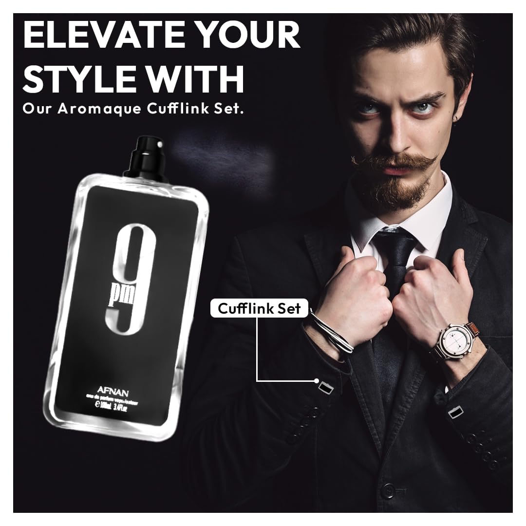 Men's Luxe Cologne Gift Set : Afnan 9pm Eau De Parfum with 1 Empty